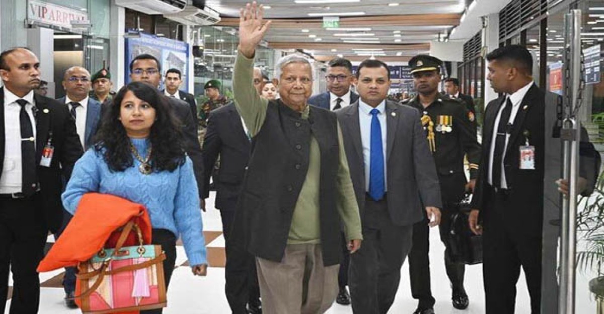 সুইজারল্যান্ড সফর শেষে আজ দেশে ফিরছেন প্রধান উপদেষ্টা