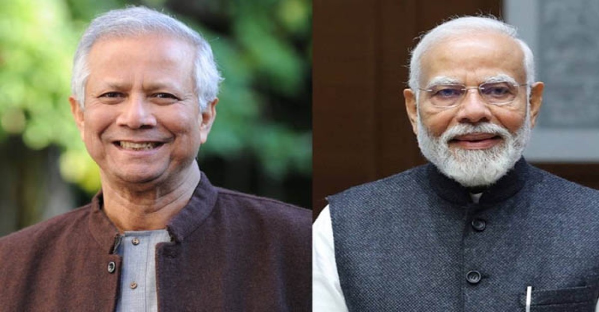 প্রধান উপদেষ্টা ড. ইউনূসকে শুভেচ্ছা জানালেন মোদি