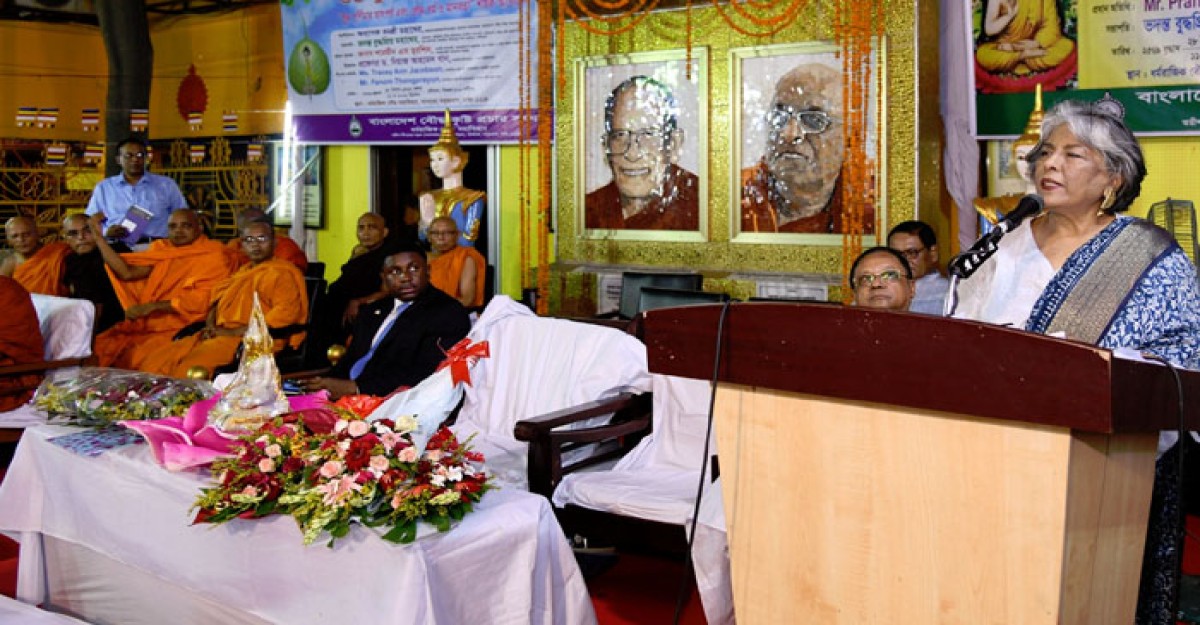বৌদ্ধ ধর্মাবলম্বীদের শুভেচ্ছা জানিয়েছেন উপদেষ্টা শারমীন