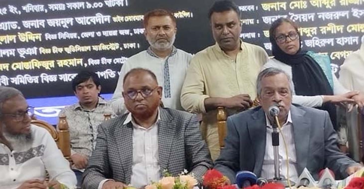 ডিসেম্বরের মধ্যে নির্বাচন দিয়ে সম্মানের সঙ্গে চলে যান: জয়নুল আবেদীন