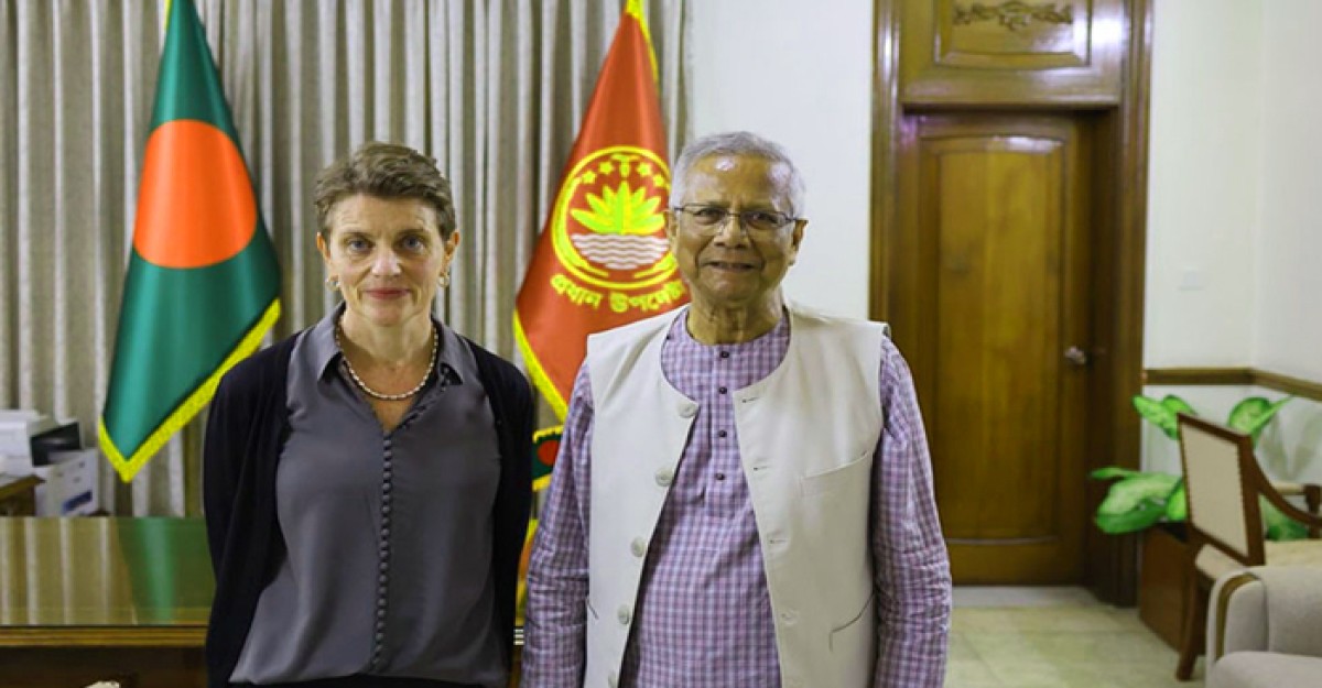 প্রধান উপদেষ্টার সঙ্গে জাতিসংঘের আবাসিক সমন্বয়কারী গুইন লুইসের সাক্ষাৎ