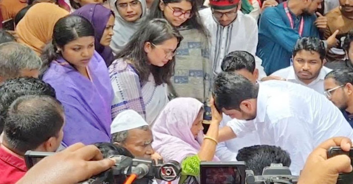 শহীদ আবু সাঈদের মায়ের দোয়া নিয়ে এনসিপির জুলাই পদযাত্রা শুরু