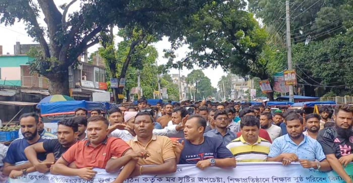 চুয়াডাঙ্গায় ছাত্রদলের বিক্ষোভ মিছিল