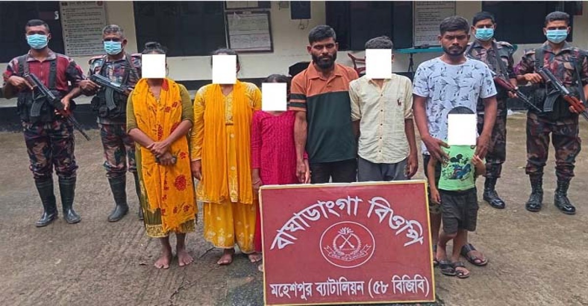 মহেশপুর সীমান্তে ৭ বাংলাদেশিকে হস্তান্তর বিএসএফের