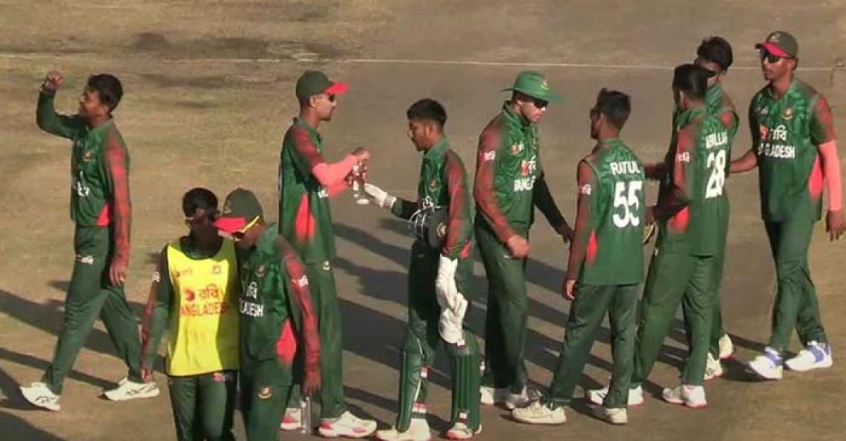 দক্ষিণ আফ্রিকার বিপক্ষে বিশাল জয়ে সিরিজ শুরু টাইগার যুবাদের