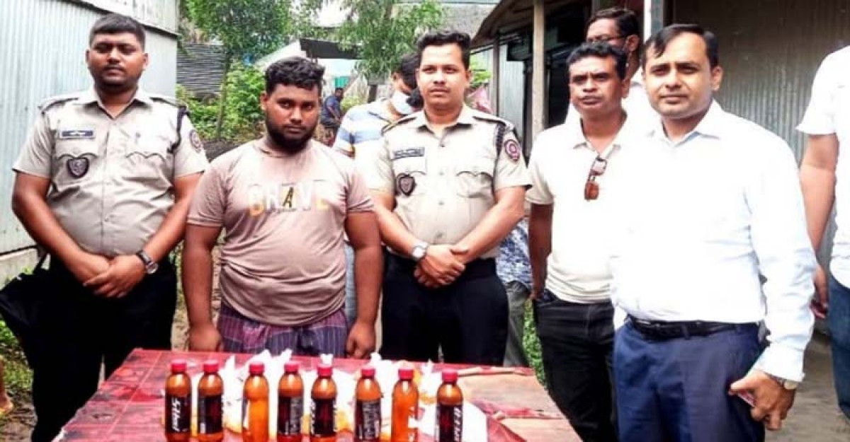 মির্জাপুরে মাদক বিরোধী অভিযানে মদসহ গ্রেফতার ১