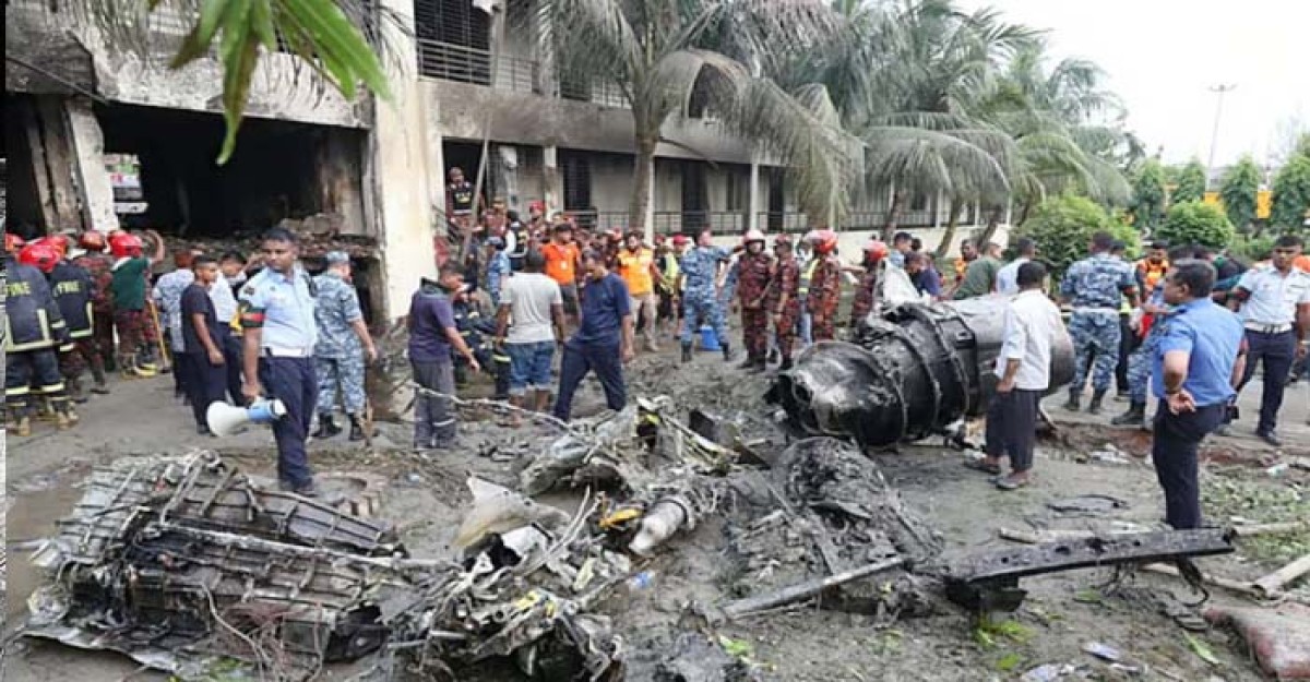 উত্তরায় বিমান বিধ্বস্তে নিহতের সংখ্যা বেড়ে ৩১ : আইএসপিআর