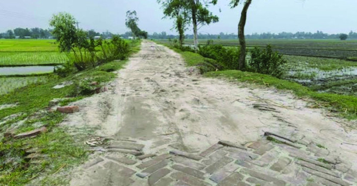 নীলফামারীতে রাস্তার বেহাল দশা