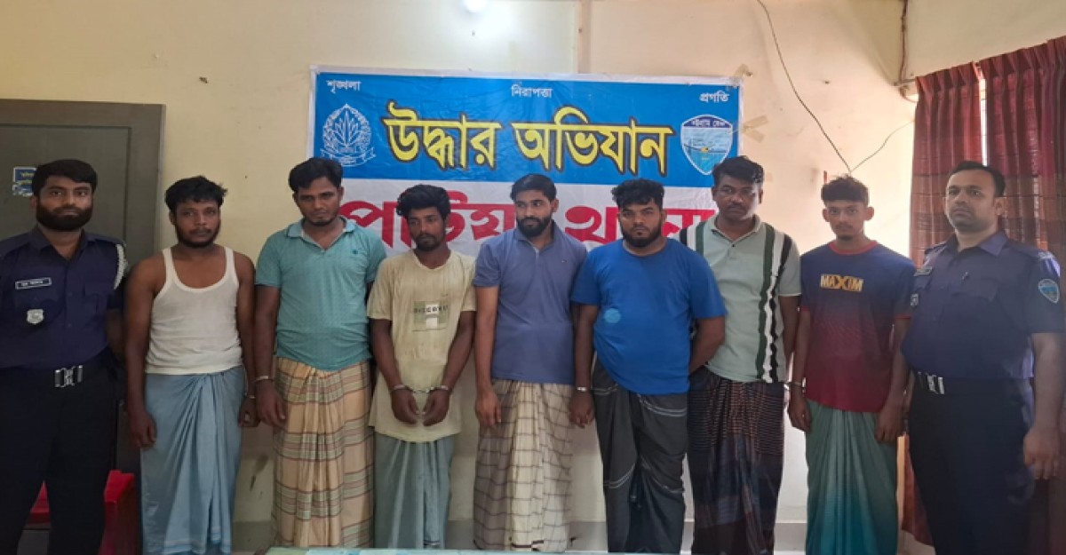 পটিয়ায় জুয়া খেলার আসরে পুলিশের অভিযান, গ্রেফতার ৭