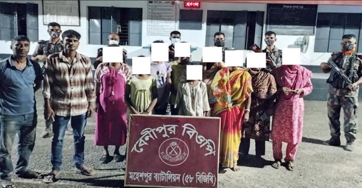 মহেশপুর সীমান্তে ১১ বাংলাদেশিকে ফেরত দিল বিএসএফ