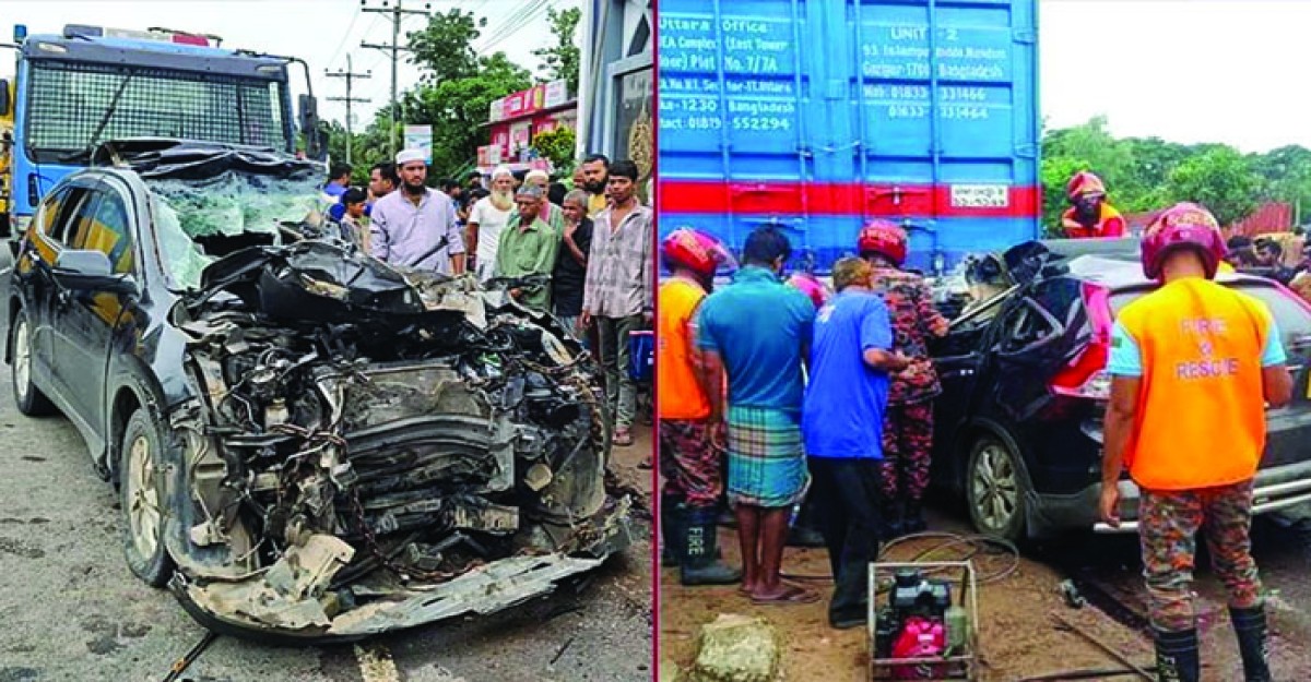 মিরসরাইয়ের সড়কে ঝরল বাবা-মেয়ের প্রাণ, আহত ৪